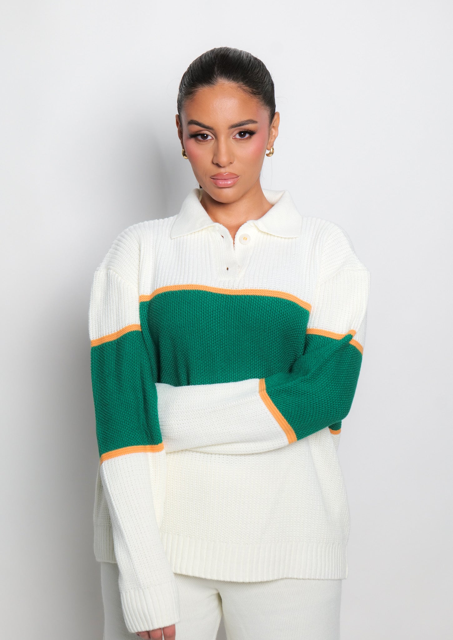 Ensemble de tricots à col polo