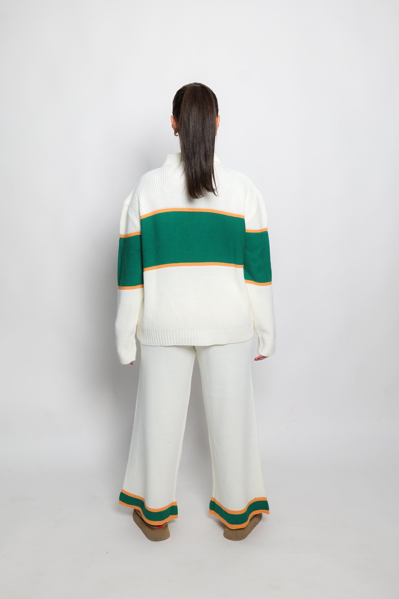 Ensemble de tricots à col polo